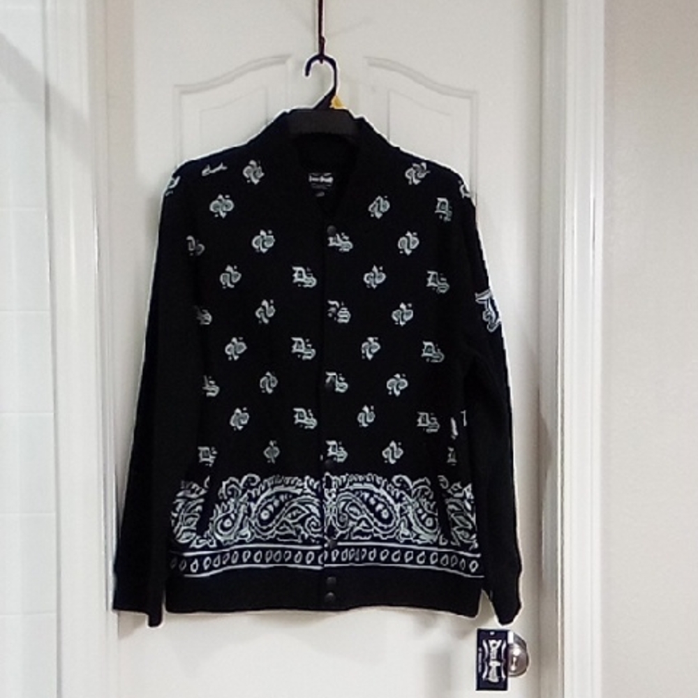 Dogg Supply Elegant Black Paisley Sweater